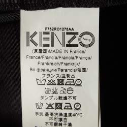 Pre Owned Kenzo Black Synthetic Eyelet Detail Sleeveless Mini Dress M