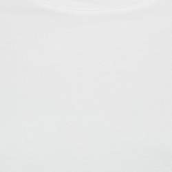 Pre Owned Kenzo White Logo Patch Jersey Crew Neck T-Shirt S