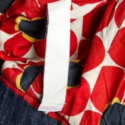 Pre Owned Kenzo Blue Washed Denim Asymmetrical Jacket L