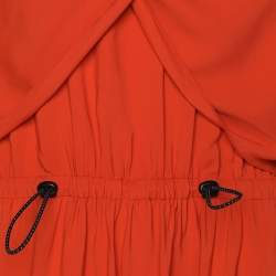 Pre Owned Kenzo Orange Viscose Longsleeve Maxi Dress S