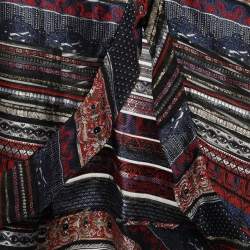 Pre Owned Kenzo Multicolor Brocade Fabric Silk Blend Dress XL