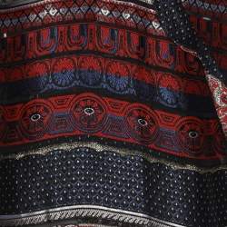 Pre Owned Kenzo Multicolor Brocade Fabric Silk Blend Dress XL