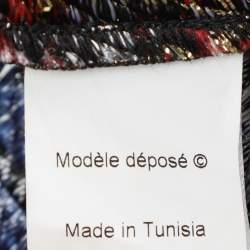 Pre Owned Kenzo Multicolor Brocade Fabric Silk Blend Dress XL