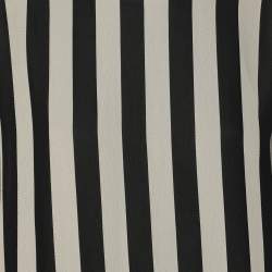 Kenzo Black/White Strip Crepe Top L