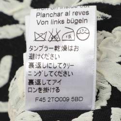 Kenzo Black/White Strip Crepe Top L
