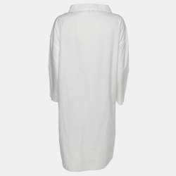Pre Owned Kenzo White Cotton Long Sleeve Shirt M