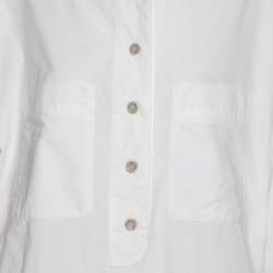 Pre Owned Kenzo White Cotton Long Sleeve Shirt M