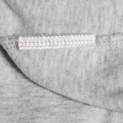 Pre Owned Kenzo Grey Eye Print Jersey Crew Neck T-Shirt XS