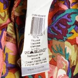 Kenzo Multicolor Abstract Print Crepe Short Dress M