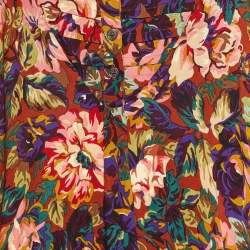 Kenzo Multicolor Abstract Print Crepe Short Dress M