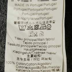 Pre Owned Kenzo Grey Tiger Print Cotton Crew Neck T-Shirt M