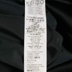 Pre Owned Kenzo Black Tiger Embroidered Crepe Crew Neck Jumper L