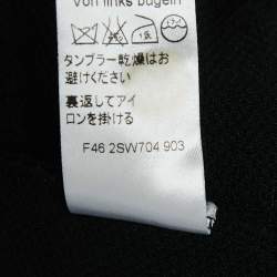 مملوكة مسبقًا Kenzo Black Textured Lurex Knit Skirt & Sweatshirt Set S