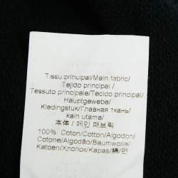 Pre Owned Kenzo Black Logo Bondage Fuxia Writing Cotton Sweatshirt M