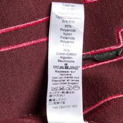 Kenzo Burgundy/Pink Block Pattern Wool Sweatshirt L