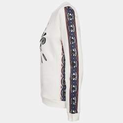 Kenzo Multicolor Eye Logo Embroidered Cotton Knit Sweatshirt L