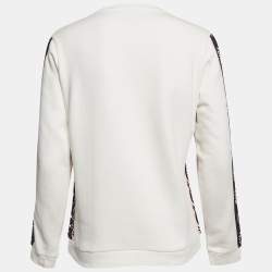Kenzo Multicolor Eye Logo Embroidered Cotton Knit Sweatshirt L