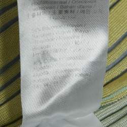 Pre Owned Kenzo Multicolor Rib Knit Fit & Flare Short Dress XS