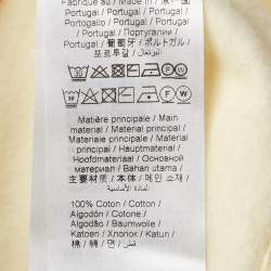 Kenzo Yellow Logo Embroidery Cotton Crewneck Sweatshirt M