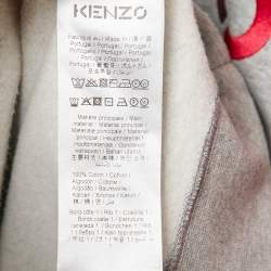 Kenzo Grey Logo Embroidery Crewneck Sweatshirt M