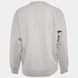 Kenzo Grey Logo Embroidery Crewneck Sweatshirt M