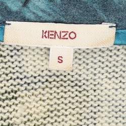 Kenzo Multicolor Knit Wool Crop Top S