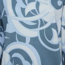 Pre Owned Kenzo x  Kansai Yamamoto Blue Abstract Print Crew Neck Sweatshirt L