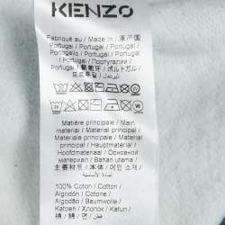Pre Owned Kenzo x  Kansai Yamamoto Blue Abstract Print Crew Neck Sweatshirt L