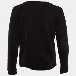 Kenzo Black Tiger Embroidered Cotton Crew Neck Sweatshirt S