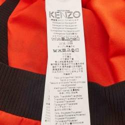 Kenzo Orange Tiger Embroidered Crepe Sweatshirt M