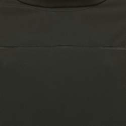 Pre Owned Kenzo Black Satin High Neck Mini Dress S