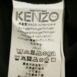 Kenzo Black Logo Print Cotton Short Sleeve T-Shirt M