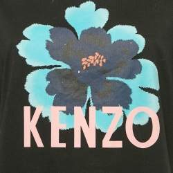 Kenzo Black Logo Print Cotton Short Sleeve T-Shirt M