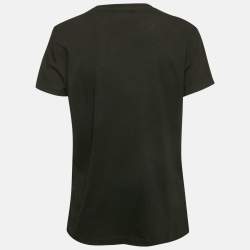 Kenzo Black Tiger Foil Print Cotton Short Sleeve T-Shirt L