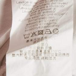 Kenzo White Logo Embroidered Cotton Half Sleeve T-Shirt M