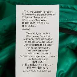 Kenzo Green Synthetic Zip-Up Hooded Windbreaker Jacket M