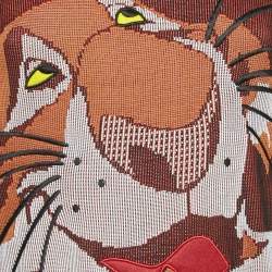 Kenzo x Disney Jungle Book Orange/Black Tiger Jacquard Knit Long Sleeve Sweater XS