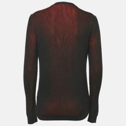 Kenzo x Disney Jungle Book Orange/Black Tiger Jacquard Knit Long Sleeve Sweater XS