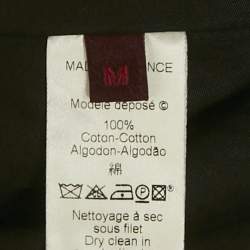 Pre Owned Kenzo Black Cotton Tiered Long Skirt M