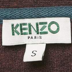 Kenzo Burgundy Love Embroidered Cotton Knit Sweatshirt S
