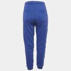 Kenzo Blue Cotton Knit Logo Detal Joggers M