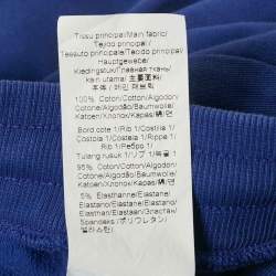 Kenzo Blue Cotton Knit Logo Detal Joggers M