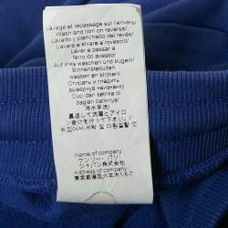 Kenzo Blue Cotton Knit Logo Detal Joggers M