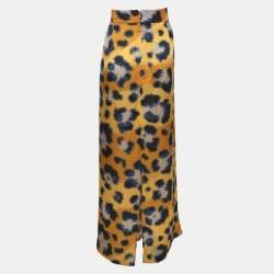 Kenzo Multicolor Printed Silk Skirt XL