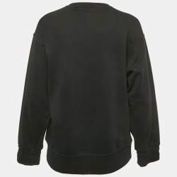 Pre Owned Kenzo Black Tiger Embroidered Cotton Crew Neck Sweatshirt S   
