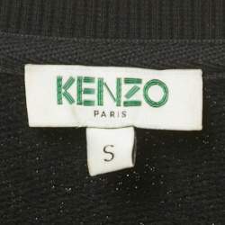 Pre Owned Kenzo Black Tiger Embroidered Cotton Crew Neck Sweatshirt S   