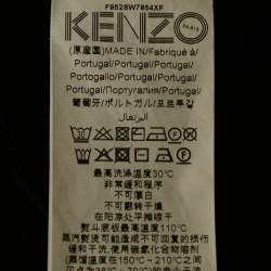 Pre Owned Kenzo Black Tiger Embroidered Cotton Crew Neck Sweatshirt S   