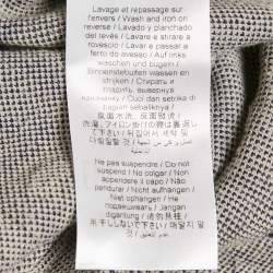 Pre Owned Kenzo Grey Logo Jacquard Knit Jogger Pants M