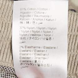 Pre Owned Kenzo Grey Logo Jacquard Knit Jogger Pants M