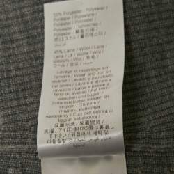 Pre Owned Kenzo Grey Rib Knit Sleeveless Hooded Top M